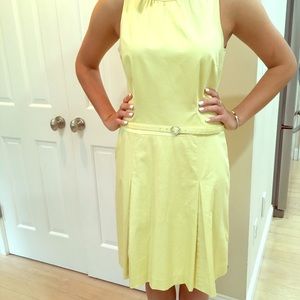 Ted Baker London yellow sateen day dress,Ted4,sz10